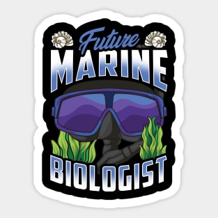 Cute Future Marine Biologist Biology Student Sticker